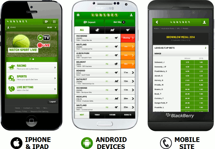 Appli Unibet mobile